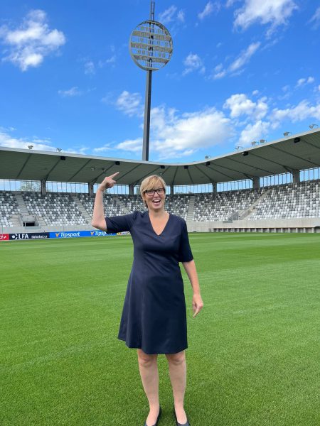 Pavlína Springerová otvírá nový stadion